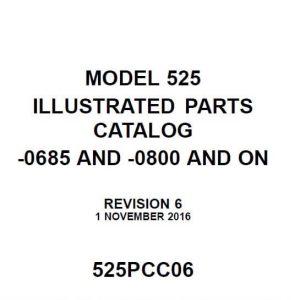 Cessna Model 525 Illustrated Parts Catalog (0685 and -0800 and on)