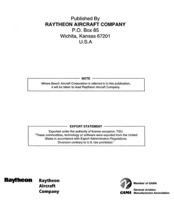 Beechcraft Musketer Illustrated Parts Catalog - Image 2