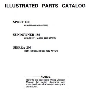Beechcraft Sport 150, Sundowner 180, Sierra 200, Illustrated Parts Catalog