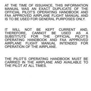Cessna 172S POH, Cessna 172S Skyhawk Information Manual