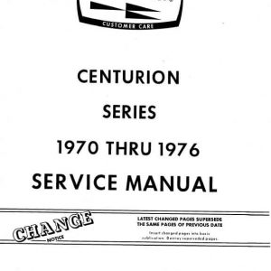 Cessna 210 Centurion Series 1970 thru 1976 Service Manual