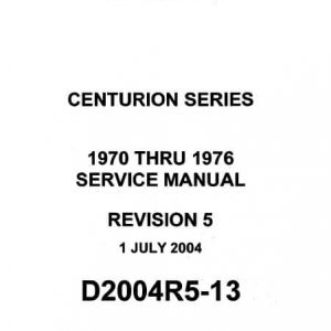Cessna 210 Centurion Series Service Manual 1970 thru 1976
