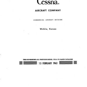 Cessna Model 172 & 175 Illustrated Parts Catalog
