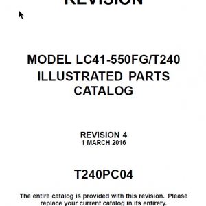 Cessna Model LC41-550FGT240 Illustrated Parts Catalog T240PC04