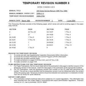 Cessna Model 200 Service Manual (1966 THRU 1968), D606-2TR8