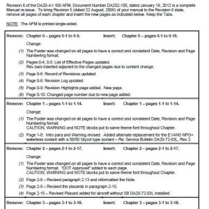 Diamond DA20-100 Aircraft Flight Manual