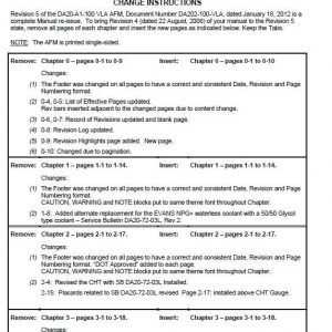 Diamond DA20-100-VLA Aircraft Flight Manual