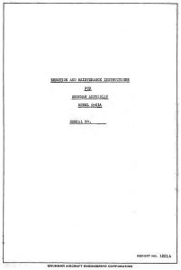 Grumman Amphibian Erection and Maintenance Instructions G-21A