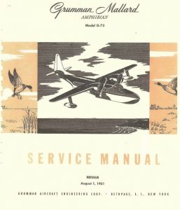 Grumman Mallard Amphibian Model G-73 Service Manual