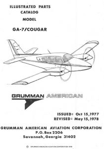 Grumman Model GA-7 Cougar Illustrated Parts Catalog 1978
