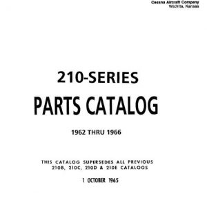 Cessna 210 Series Parts Catalog 1962 thru 1966, P326-12