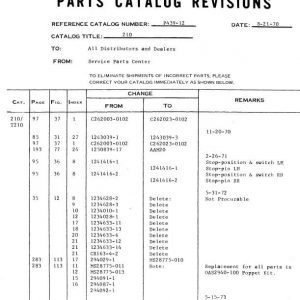Cessna Model 210 & T210 Series Parts Catalog, P439-12