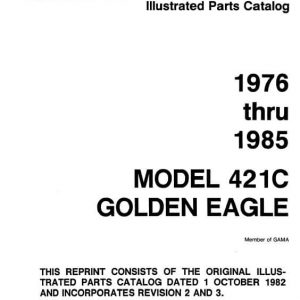 Cessna Model 421C Golden Eagle Illustrated Parts Catalog (1976 Thru 1985), P654-3-12