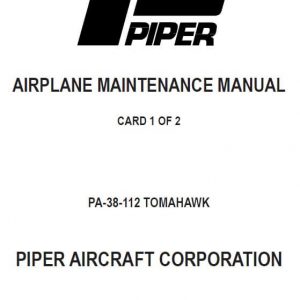 PIPER PA-38-112 Tomahawk Maintenance Manual, Part number 761 660