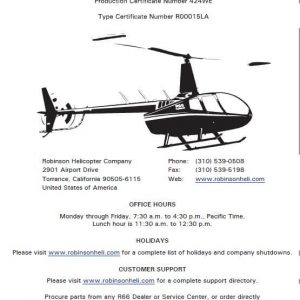 Robinson R66 Illustrated Parts Catalog