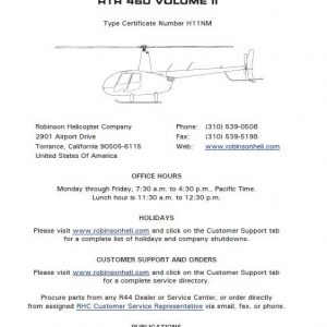 Robinson R44 Illustrated Parts Catalog