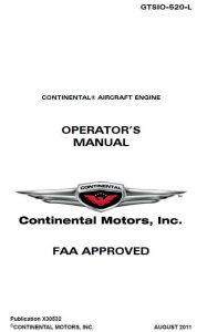 Continental Operators Manual GTSIO-520-L