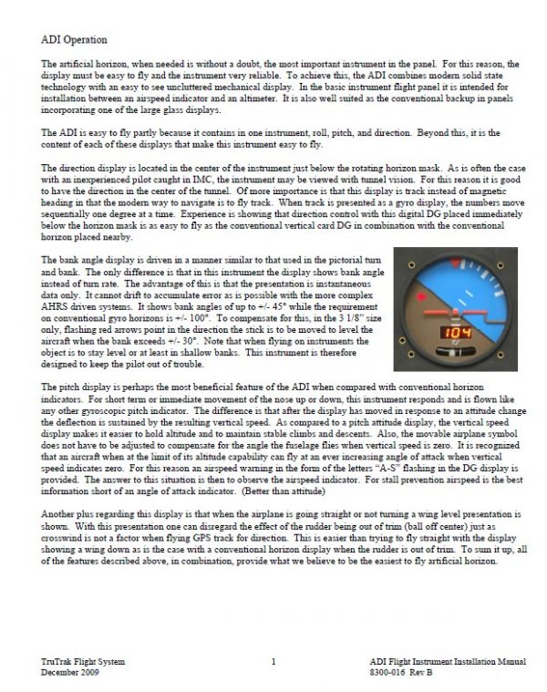 ADI Flight Instrument Installation & User Guide3
